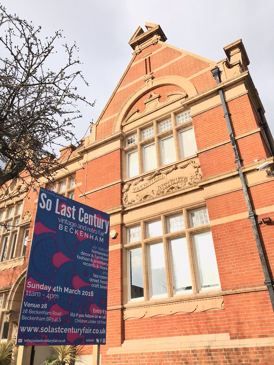 so_lastcentury's tweet photo. Penge!!! Come along to So Last Century Vintage &amp; Retro Fair this Sunday 4 March at Venue 28 in Clockhouse, just 15min walk or 5min bus, 11-4pm. 40 vintage traders plus vintage tea room, coffee bar &amp; craft beer! @thepengetourist @se20magazine @SE_Sussed @SE20Penge https://t.co/uKr8jSeHFV