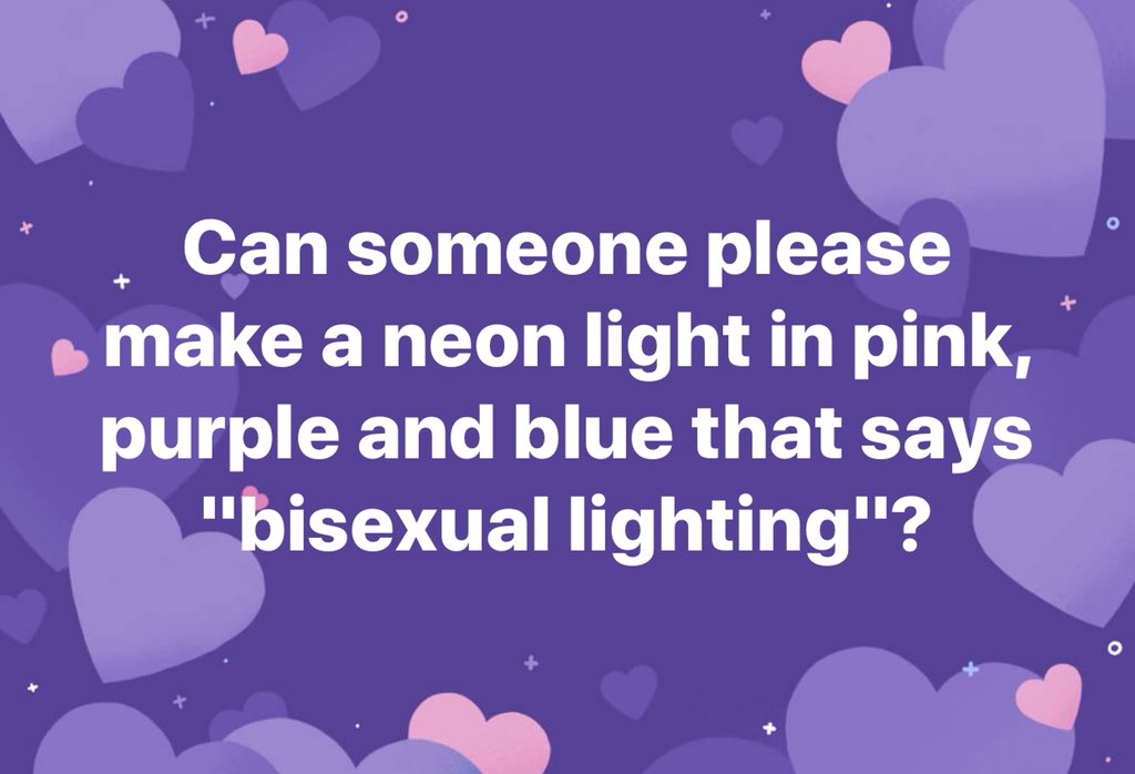 4luvofjudy's tweet photo. #bisexual #bi #bipride #bisexuality #biculture bisexualculture #bisexualpride #fuckbierasure #fuckbiphobia #biflag #bisexualflag #queer #queerculture #bisexuallighting #bisexualneon #lgbtqia #lgbtiapluscommunity #bisexualplus #neon #neonsigns #neonlights #neonart 💗💜💙 https://t.co/Ru6U77hAPz