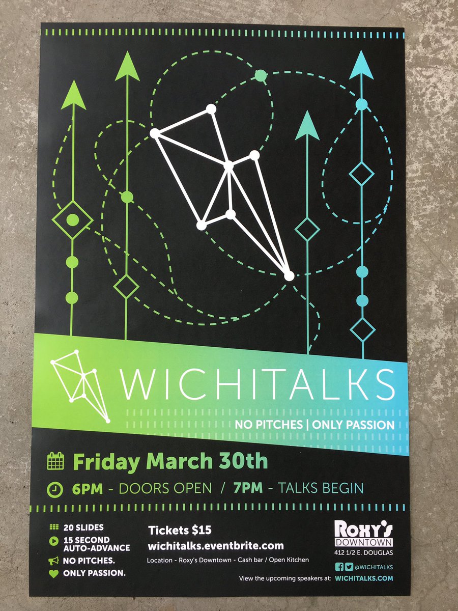 BMDllc's tweet photo. 👀⚡️😍 @wichitalks posters are out! Love this one so much. #wichita #kansas #graphicdesign #design #print #illustrator #wichitalks https://t.co/KNNDDuSb4O