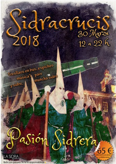 Abierta la inscripción pal Sidracrucis'18. ¡Pasión Sidrera!!