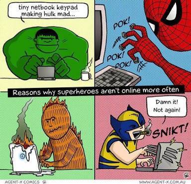 michaelqtodd's tweet photo. Reasons superheroes are not online much https://t.co/LUSHRfeyfP