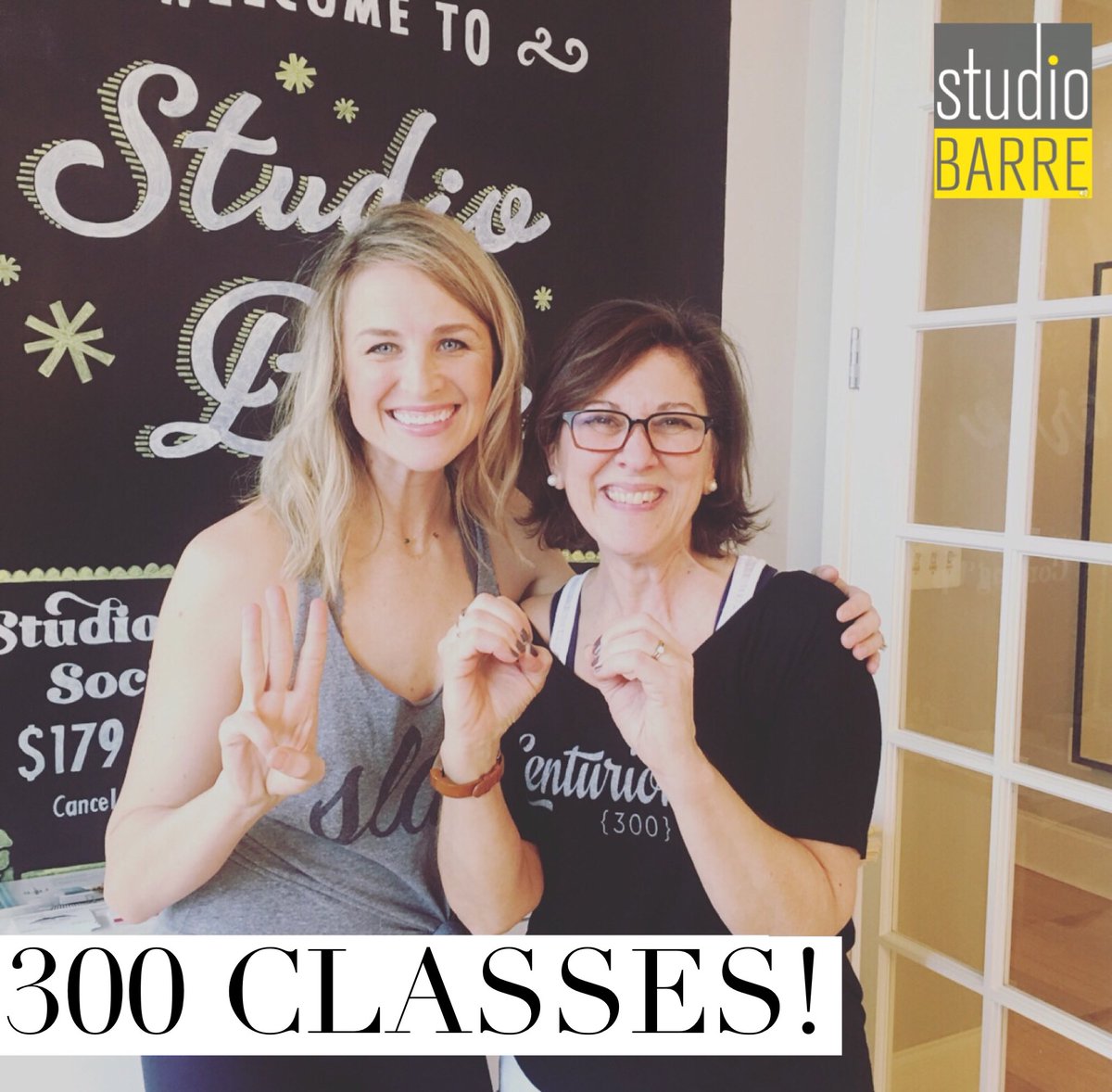 studiobarreava's tweet photo. Our wonderful Client Jeane reaches 300 classes today! So impressive, she is so dedicated and we are so proud of her! #300strong #studiobarrecenturion #strengthdefined #goals #fitness #getfit #gethealthy #oldtownalexandria #delray #theasherapartments https://t.co/Qr3xZsVzBD