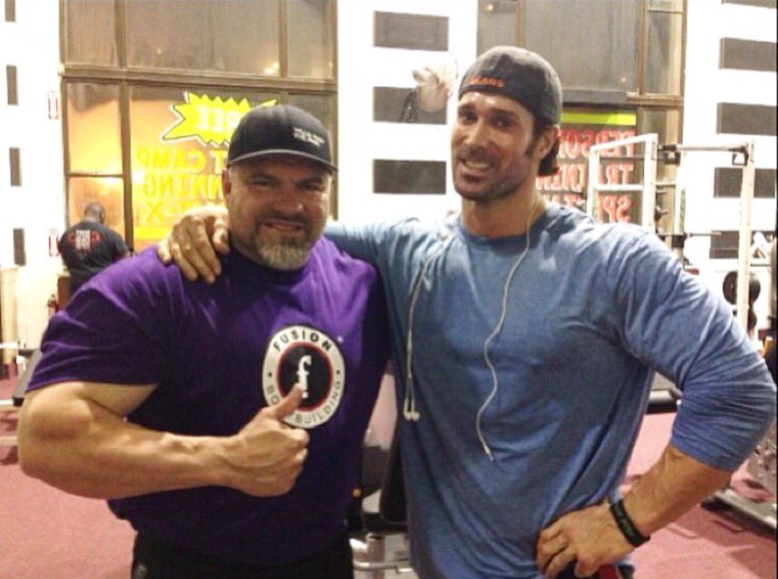 #tbt <a href="/ArnoldSports/">Arnold</a> 2014 with my beast brother <a href="/MikeOHearn/">Mike Titan O'Hearn</a> Everyone have fun this year. I'll be at my daughter @carlyenglish_ 's <a href="/BearkatsSOC/">Sam Houston Soccer</a> college soccer game!