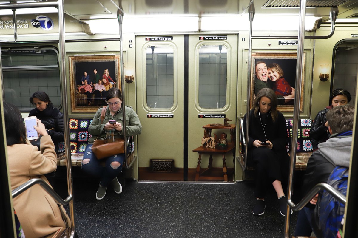 RoseanneOnABC's tweet photo. Oh, sure, make yourselves right at home 😒

And if you stop by this little piece of Lanford in NYC, share your pics with #Roseanne https://t.co/nR8qhWkSmV