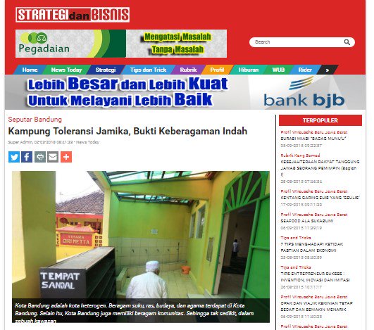 asrisyn5's tweet photo. Kampung Toleransi Jamika, Bukti Keberagaman Indah https://t.co/sskW1utkyj #leadership #businesstoday #berita #artikel #News #Sport #olahraga #Sportnews #Technews #technology #technologies #SeputarBandung #InfoBDG #InfoBandung #Infobdg #Bandungjuara #Pemerintah https://t.co/COXddIiGfY