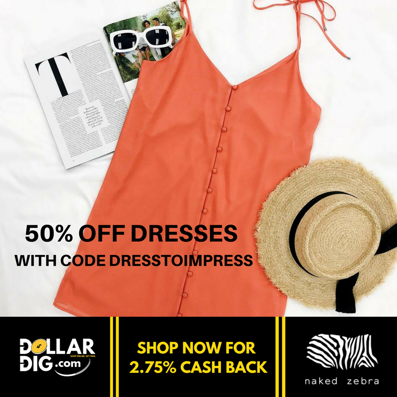 Fill your vacay suitcase with dresses from <a href="/nakedzebra_LA/">Naked Zebra</a> | Get 50% OFF Dresses with code DRESSTOIMPRESS + 2.75% cash back via <a href="/DollarDig/">Dollar Dig</a> > goo.gl/ETW4p1 #fashion