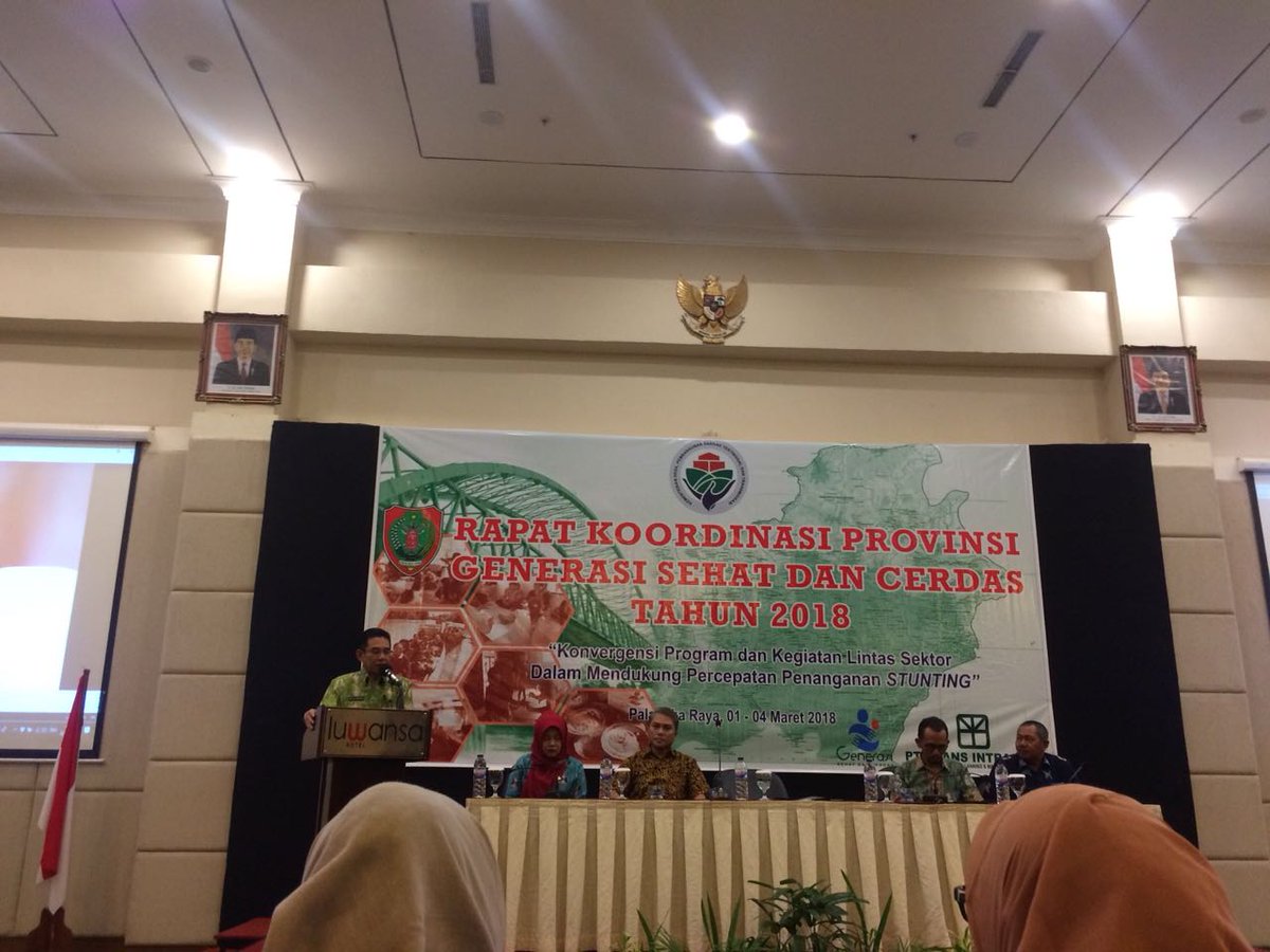 Pembukaan Rapat koordinasi Provinsi Program Generasi Sehat dan cerdas Tahun 2018 di Palangka raya dengan tema "Konvergensi program dan kegiatan Lintas sektor dalam mendukung percepatan penanganan STUNTING" <a href="/gsc_kalteng/">Generasi Kalteng</a>