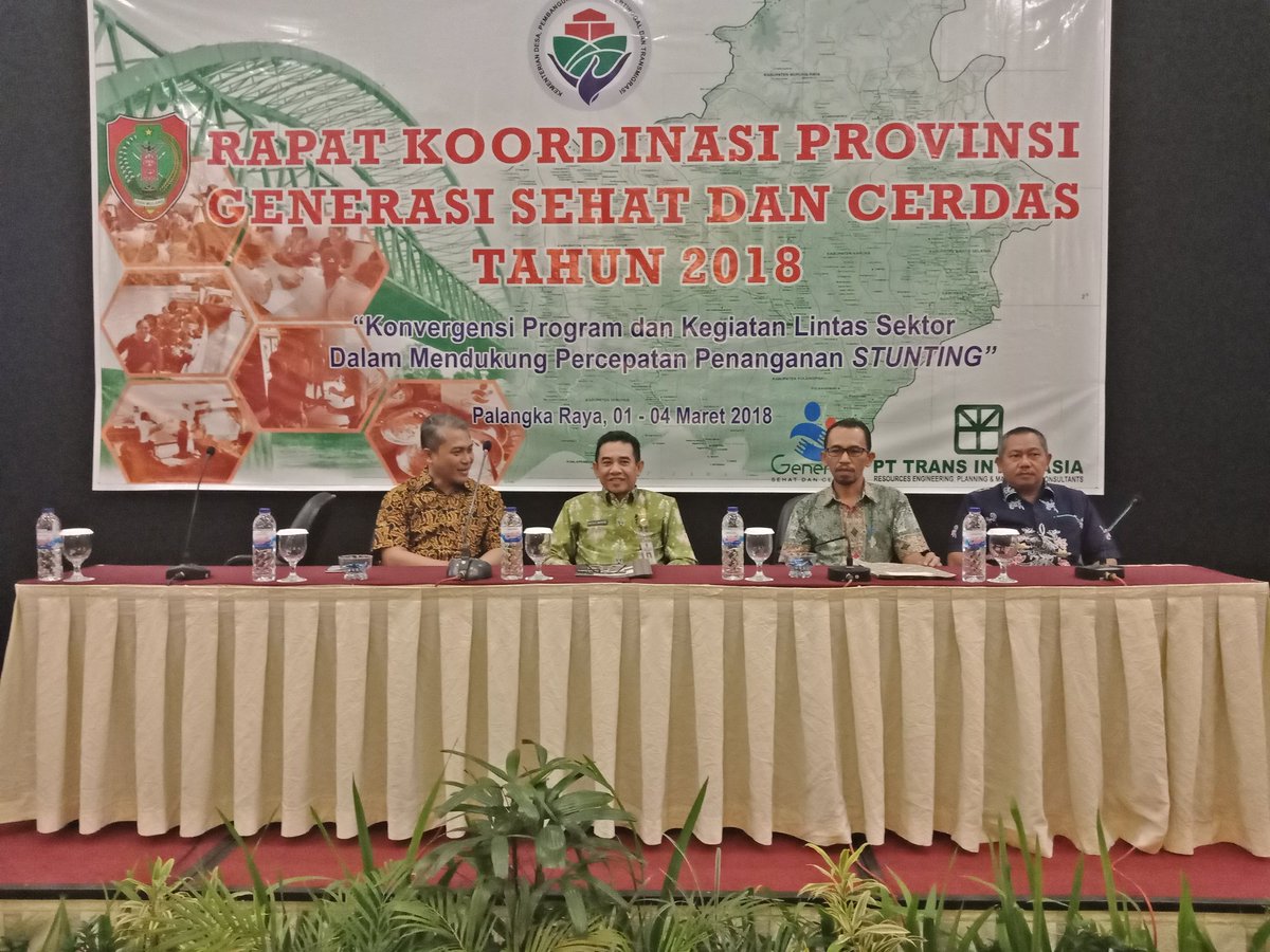 Rapat Koordinasi #GSC tahun Anggaran 2018 Provinsi Kalimantan Tengah dengan tema "Konvergensi Program dan Kegiatan Luntas Sektor dalam Mendukung Percepatan Penanganan STANTING" <a href="/kmngenerasi/">GenerasiSehatCerdas</a>