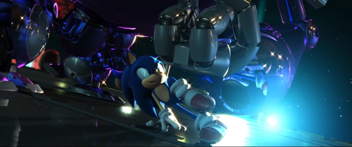 Still from the intro to Sonic Unleashed.