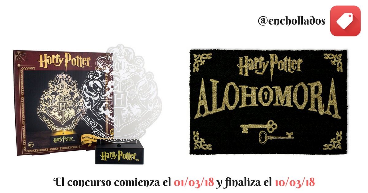¡SORTEAMOS UNA LÁMPARA DE HOGWARTS Y UN FELPUDO DE ALOHOMORA!

Para participar:
-Da RT
-Sigue a <a href="/enchollados/">Enchollados</a> 

El sorteo comienza el 01/03/2018 y finaliza el 10/03/2018

¡SORTEO SOLO PARA ESPAÑA!