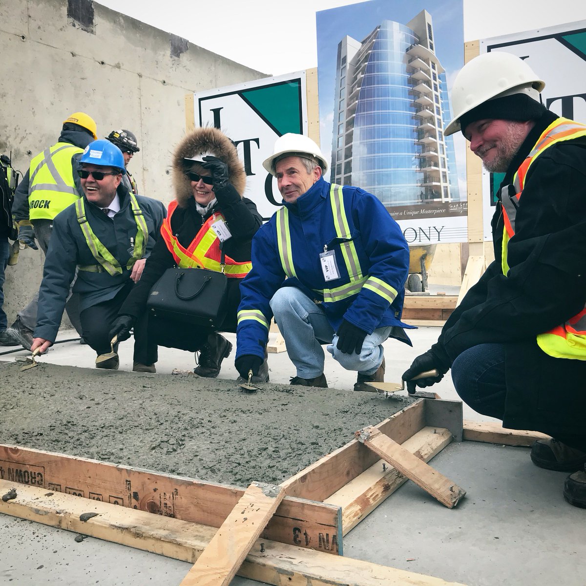 Today's top-off ceremony was a success. Great work by ITC Construction Group and Allen Wasnea. #symphonytower #finalheight