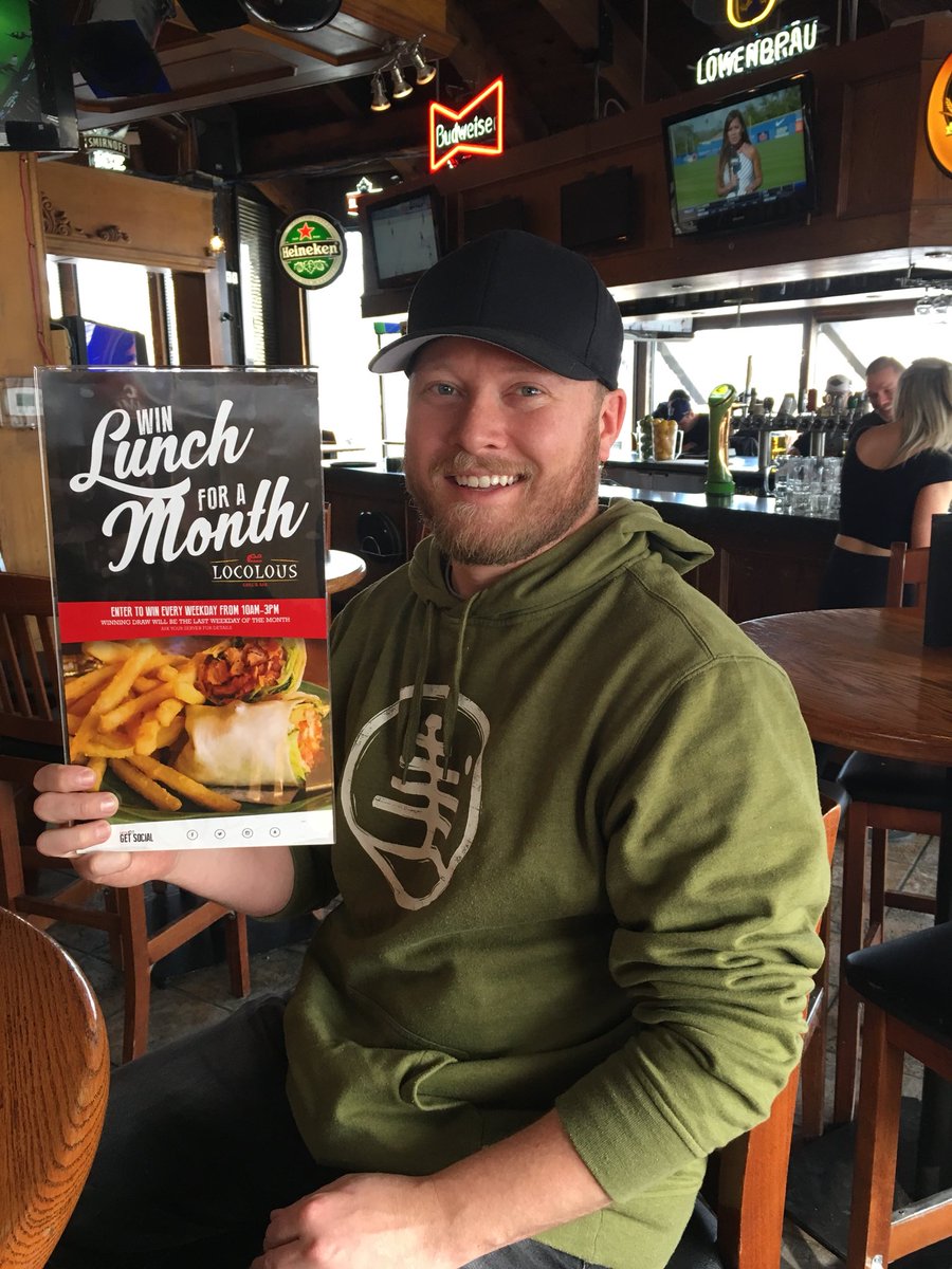 LocoLous's tweet photo. Congrats to Chris Easton on winning our Lunch for a Month contest! Enjoy lunch on us in March. #LunchForAMonth #FreeLunch #OnUs #Winning #FreeFood #LocoLous #Winners https://t.co/RJF1ocokea