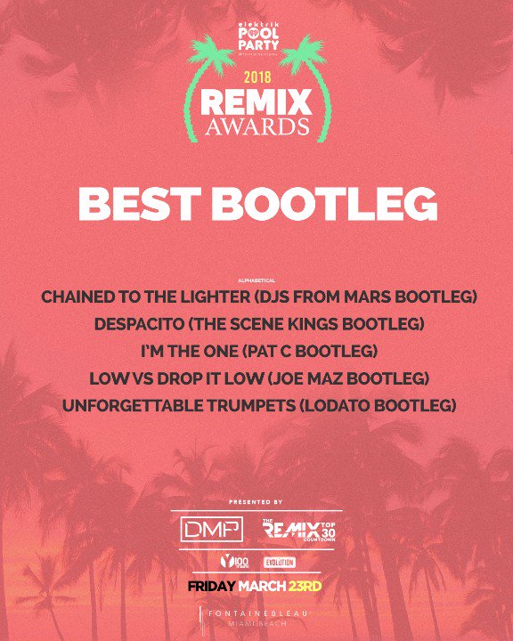 HighPassRecords's tweet photo. @LuisFonzi &amp; @Daddy_Yankee Feat. @JustinBieber #Despacito @TheSceneKings Remix Nominated @ The 2018 Remix Awards. 

@RemixT30 @DMusicPool @IHeartRadio https://t.co/bFw9CbomL9