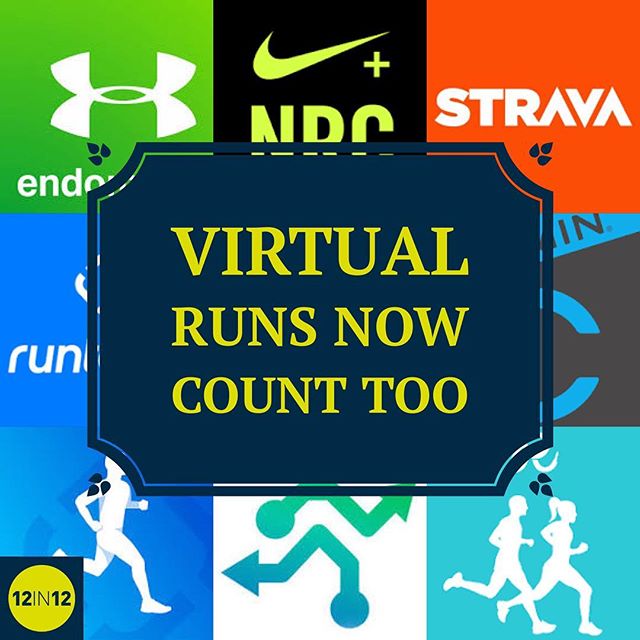 12in12running's tweet photo. 12in12 We are now accepting virtual runs as part of your https://t.co/IvhEiH2g0J challenge #12in12 - https://t.co/H5OUdl1OTL https://t.co/HJaZ70B9n1