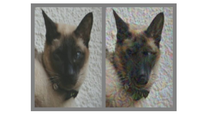 SingularWorks's tweet photo. Look at the image below. What do you see on the left, and then on the right? #AI can tweak an image not only to fool image recognition - now it can fool humans, too. 

Ready to have your brain hacked? 

https://t.co/toymY9ZOXH #singularity https://t.co/xBPMH8rwyM