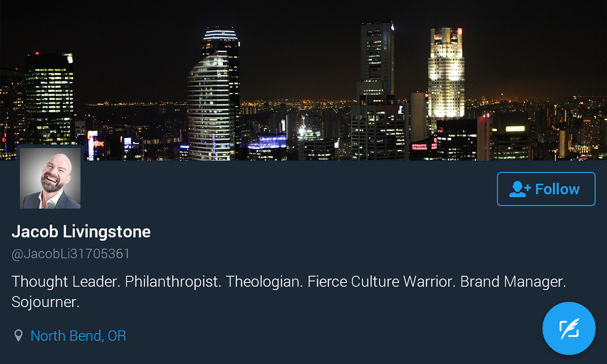 TheBabylonBee's tweet photo. Man Not Nearly As Important As Twitter Profile Suggests https://t.co/BulyPyt8HI https://t.co/zL2suerz1Z