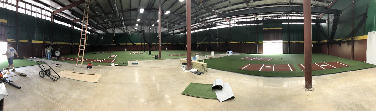 dbatkaty's tweet photo. Cutting home plate mats, Who is ready for baseball?....Can’t wait!!! https://t.co/JmKHJiWbPX