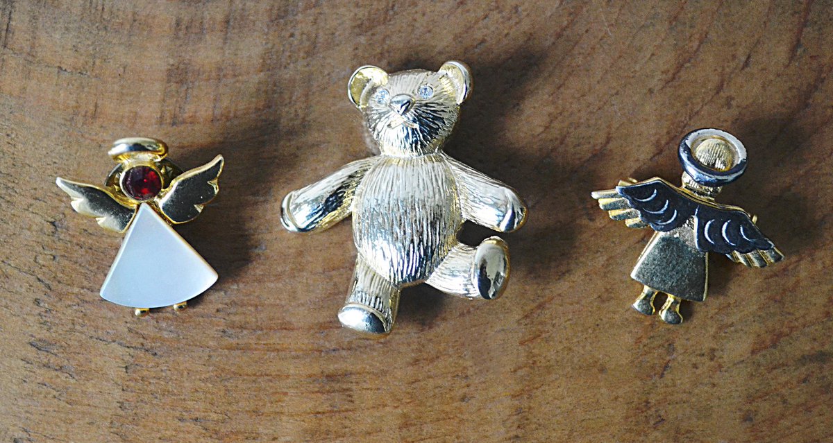 Excited to share the latest addition to my #etsy shop: Children&#39;s Jewelry, Teddy Bear Brooch, Angel Pins, Vintage Kid&#39;s Jewelry #jewelry #brooch #childrensjewelry #angelbrooch #rhinestone #motherofpearl etsy.me/2F793bZ