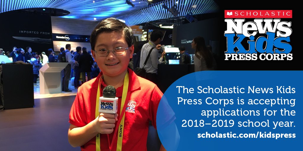 Scholastic News Kids Press Corps Now Accepting Applications for 2015-2016