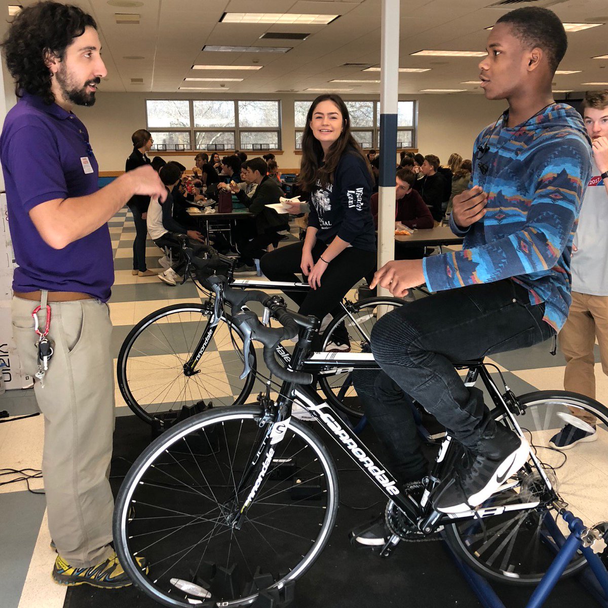 LedyardCycling's tweet photo. Great participation in our computrainer races this week. A shoutout to @the_ccap for their support. Our spring season has begun. Sign up with @KurtJannke in 211 &amp; visit us during activity period. #whyledyardschools #lhscolonelpride https://t.co/MJJ6DBhNdZ