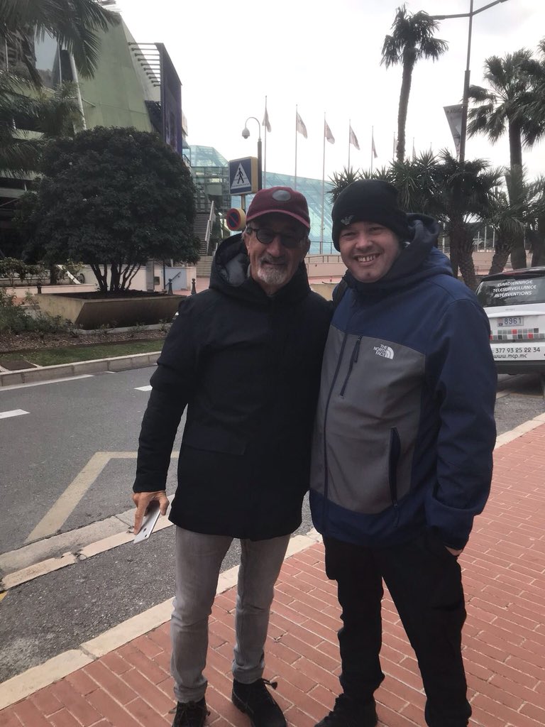 theballoonstore's tweet photo. @EddieJordan_F1 thanks for photo in Monaco with my husband on our mini honey moon top man x https://t.co/ekwhHzTRHk