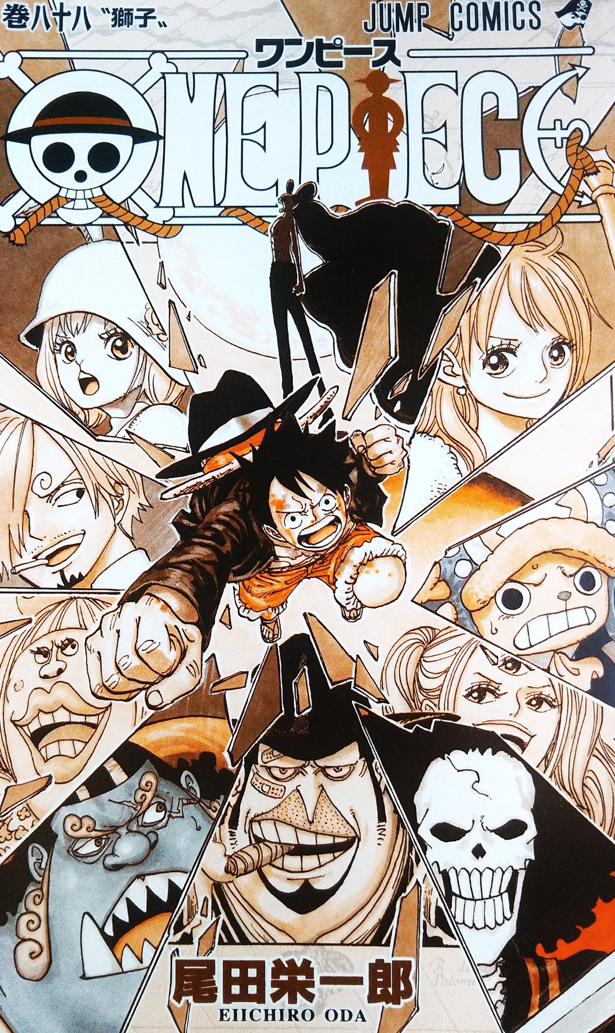 まな 在 Twitter 上 One Piece 巻の裏表紙で月の獅子として覚醒したパンダマンの姿がとても凛々しい Onepiece T Co Fk50t48e0g Twitter