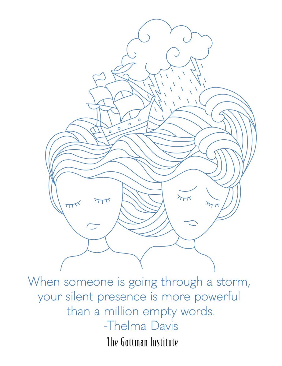 GottmanInst's tweet photo. Your silent presence is more powerful than a million empty words. https://t.co/6dldLzCE1t