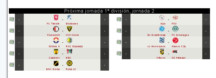 KNVB_FDF's tweet photo. Próxima jornada 1ª división, jornada 2 https://t.co/srTolN6jJz