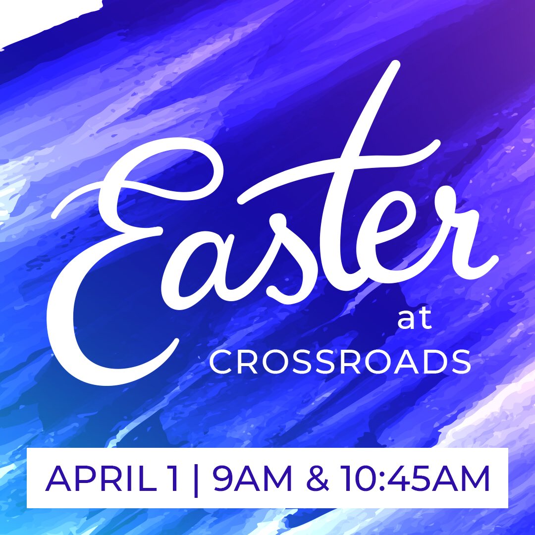 crbctw's tweet photo. E a s t e r is coming! #EveryoneBringOne
EASTER AT CROSSROADS
5000 College Park Drive
9a / 10:45a
preschool environment available https://t.co/djIup5zL8s