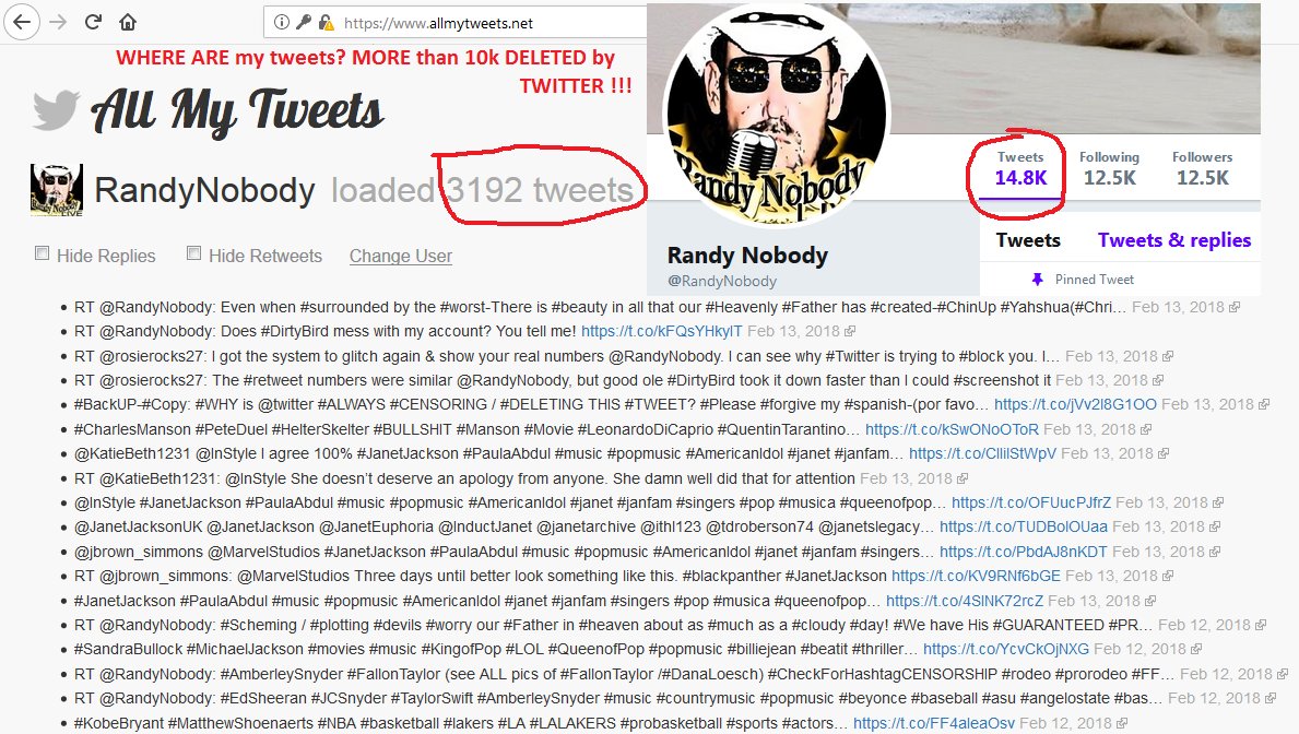 RandyNobody's tweet photo. #PLEASE CHECK #HASHTAGS FOR #CENSORSHIP & #SHARE
#Twitter is 'ghost' deleting tweets without informing users | Daily Mail... https://t.co/ZK98j0aDQT …
#CENSORED #DEMAND #EQUAL #TREATMENT it is the #LAW #PROTECTIONofACTORS #SCAMS #SCAM #DAMAGECONTROL #RandyNobody #wth #wtf #BS https://t.co/hGnSEJOowh