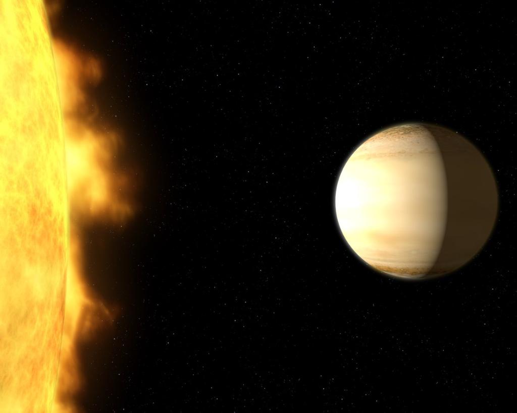 NASAGoddard's tweet photo. "Fingerprints" of water discovered by @NASAHubble and @NASASpitzer in the atmosphere of an #exoplanet 700 light-years away. https://t.co/A0oBL5ItnX https://t.co/pLtcZY9H9U