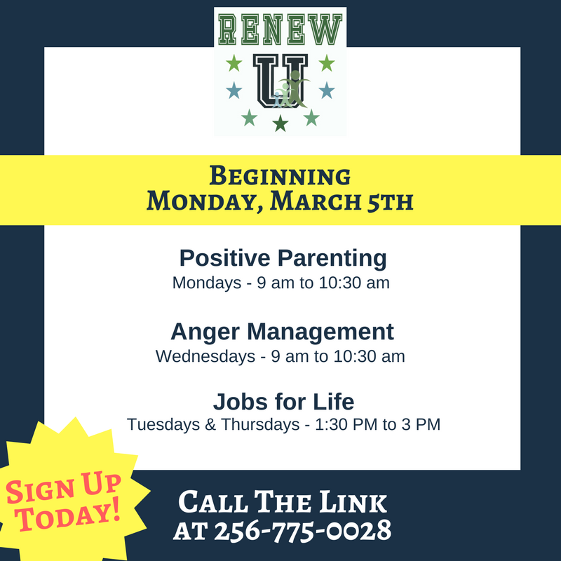 linkingcullman's tweet image. Renew U will begin on Monday, Mar 5th.
All classes are available at NO COST and the books are provided for you.
Sign up today - call Julie Hall at 256-775-0028.
You can also go to our info page and fill out the form =&amp;gt; buff.ly/2t34Vbq
#renewu #lifedegree #thelinkofcullman