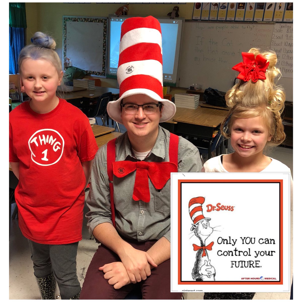 Great day @DadeElementary!
Only you can control your future.....Dr. Seuss.
❤️📚❤️📚❤️
#DrSeussDay 
#DrSeussWeek 
#ReadAcrossAmericaDay 
#proudschoolcounselor