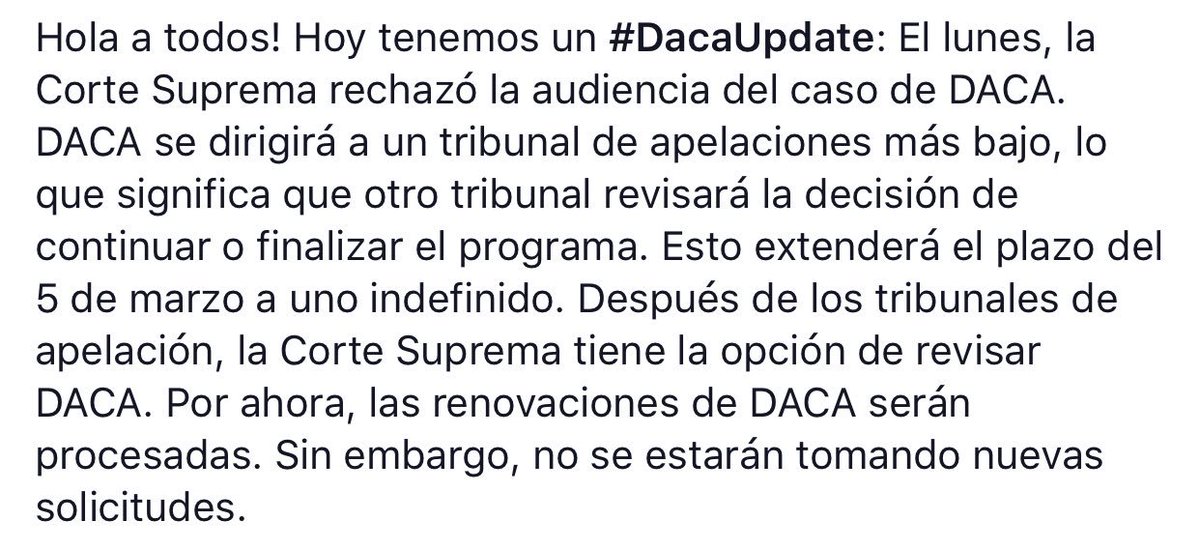 swagtocollege's tweet photo. Buenas tardes Twitter seguidores! Hoy tenemos un #DacaUpdate Lee la imaginé para todos los detalles https://t.co/rw9IWVglsx