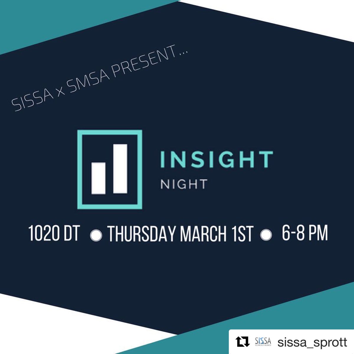 SprottAlumni's tweet photo. #InsightNight is live @SprottSchool. "Insight without action is useless"-@ericaleefraser https://t.co/u4fO8aS9mQ