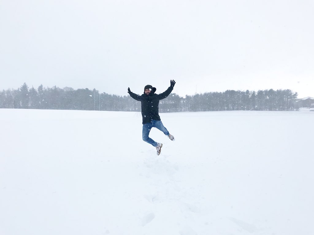 koumandaris92's tweet photo. Day 2 with no classes, no buses, no access to the supermarket but I found a way to enjoy it !Cypriot meets Scottish winter ❄️ #snowday2  @HeriotWattUni @welcomescotland https://t.co/wVpUvDf5ac