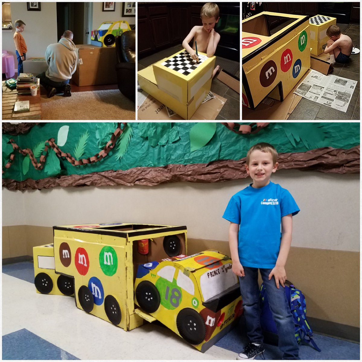 stephfunkhouser's tweet photo. Another year of boxcar fun. #NASCAR @bbowenes #BBOPride @KyleBusch @TXMotorSpeedway https://t.co/T3ysZhRgCL