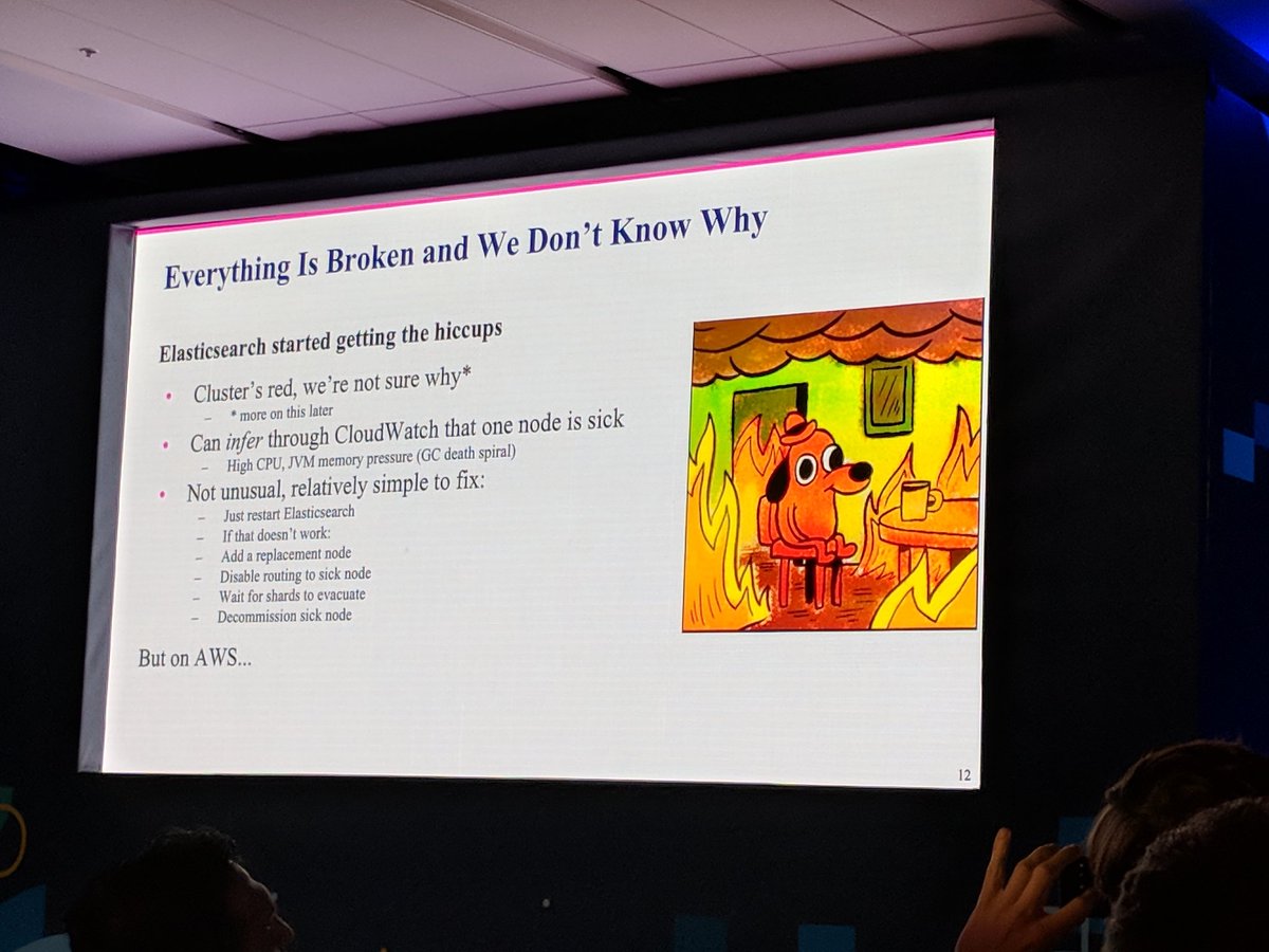 Here's what happened when Lyft exceeded the node limit with their logging on their AWS ElasticSearch cluster. <a href="/540co/">540</a> #Elasticsearch