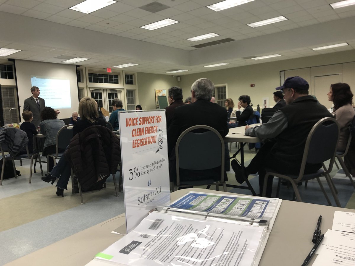 350MA_UCCA's tweet photo. Great turnout at #Hopkinton Dems Caucus; love to see the support for #CleanEnergy #increaseRPS https://t.co/CDcTsV0cVv