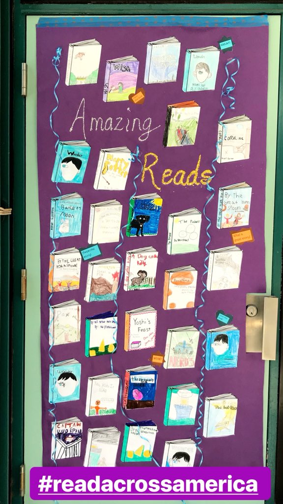 MKrabappel's tweet photo. #ReadAcrossAmericaDay @sochieschmitz @BeaumontBear @BeaumntBookworm @vholseth Can’t wait to welcome our readers! 🙂 https://t.co/XpAVoWMQ11