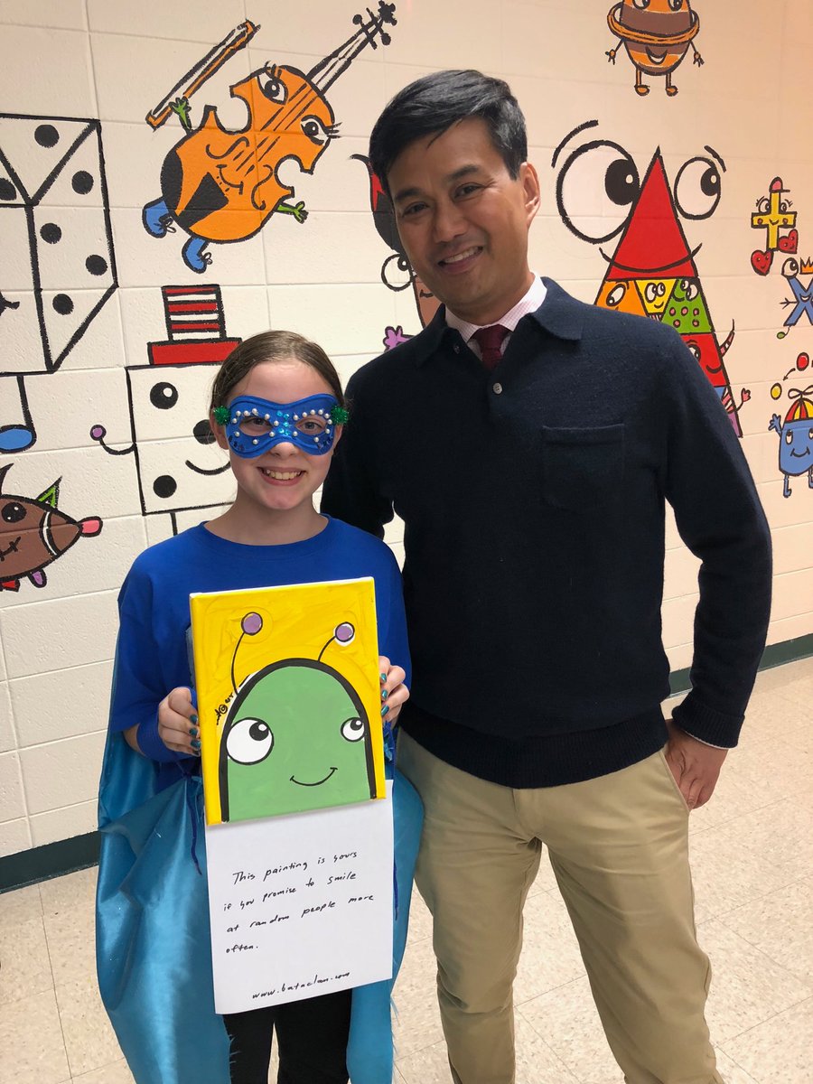 Another lucky <a href="/PowellesPLAY/">Powell Elementary</a> S with her found <a href="/smileproject/">Bren Bataclan</a> painting!! <a href="/WCPSS/">Wake County Public School System</a> <a href="/wcpssmagnets/">WCPSS Office of Magnet Schools (Choice Schools)</a>