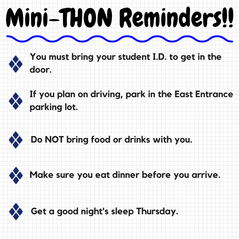 BASH_Stuco's tweet photo. If you are coming to Min-THON tomorrow don’t forget these reminders!!! https://t.co/RodufwpoXf