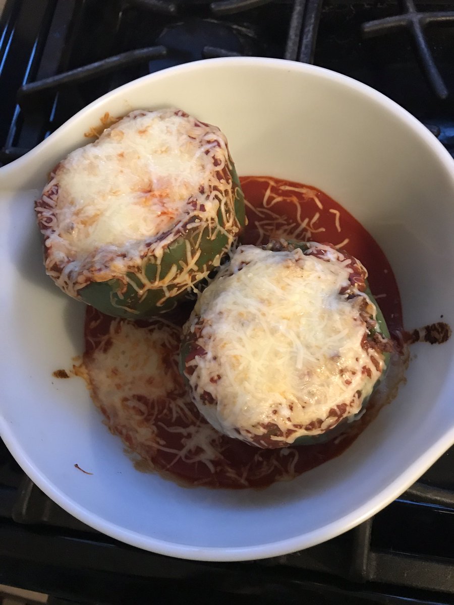 cwilson711's tweet photo. Venison stuffed peppers tonight! Used venison from my deer I got in December! #pcm485 #hunter #fromfieldtotable https://t.co/RIkHIwAHWc