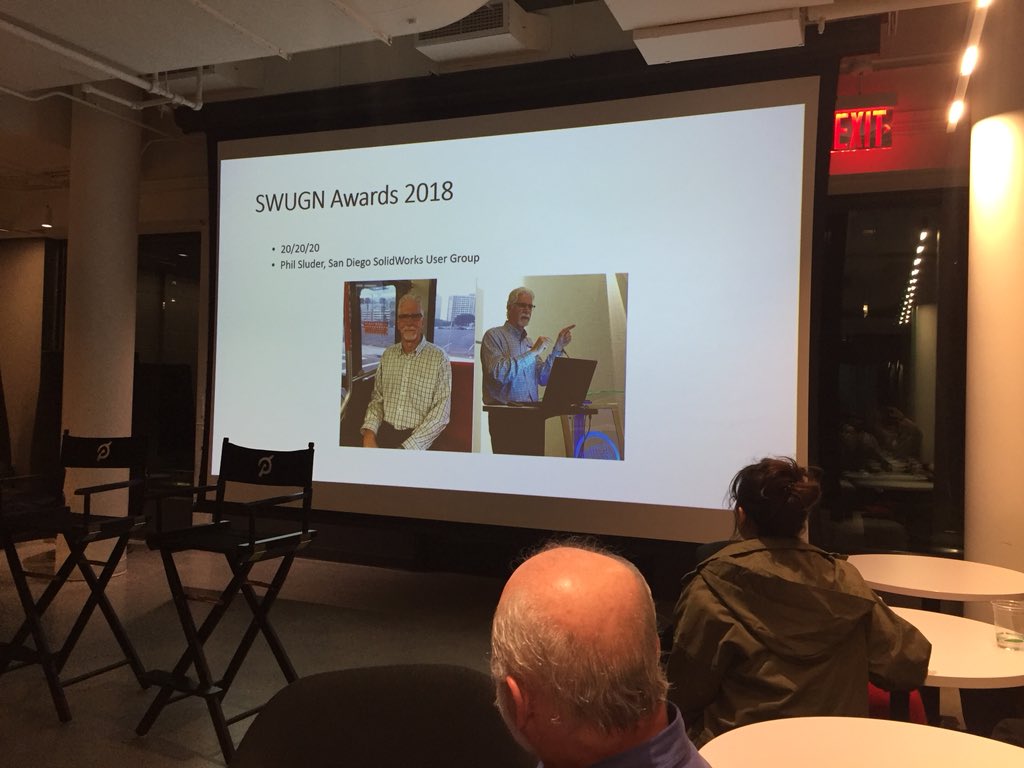 Here at <a href="/onepeloton/">Peloton</a> for the <a href="/swugnyc/">mrohr3d</a> <a href="/mattrohr74/">Matt Rohr</a> kicking things off in grand fashion as usual talking about <a href="/Sluder/">Tony Sluder</a>, #SWW18 and this meeting also makes 7 years strong for <a href="/SOLIDWORKS/">SOLIDWORKS</a> in #NYC <a href="/SWUGN/">SWUGN</a>