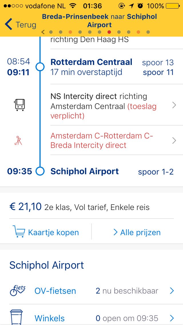 Developcoach's tweet photo. @NS_online geen melding, button reageert niet. https://t.co/Kc28cKOUmL