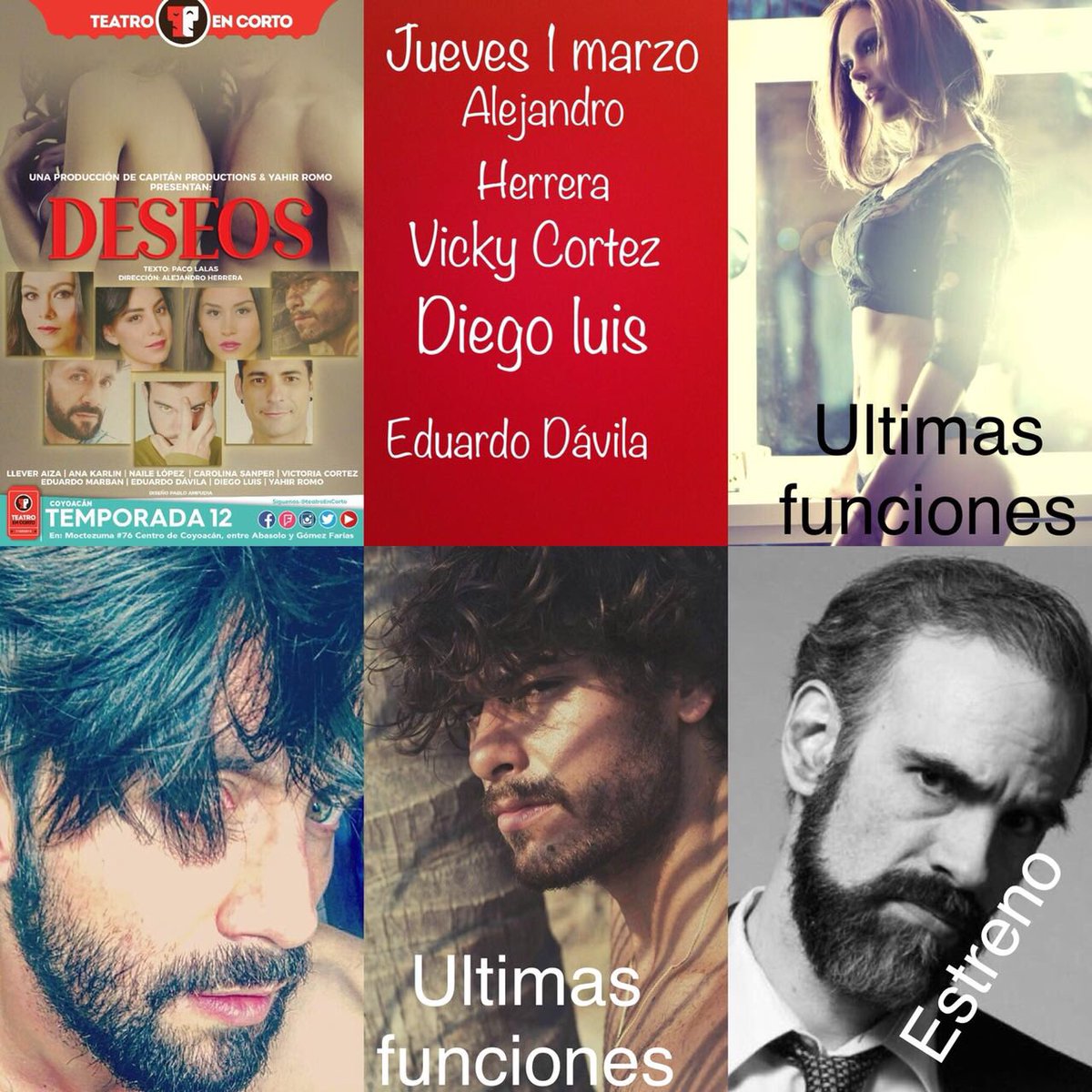 deseostc's tweet photo. ¡No te quedes sin ser testigo de esta sexy historia! #ÚltimasSemanas @TeatroEnCorto #Coyoacán https://t.co/9ghM7TYTBy