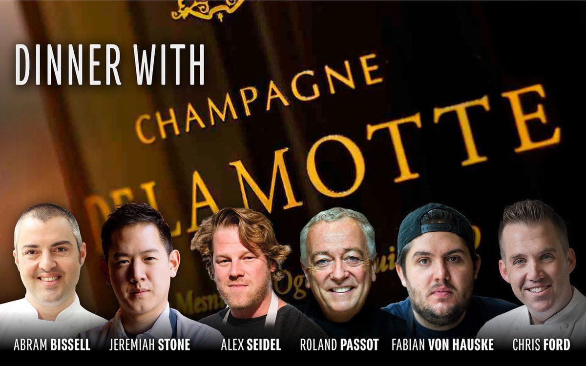 We are very excited about the Champagne Delamotte dinner <a href="/PBFW/">PBFW</a> <a href="/BigASeidel/">Alex Seidel</a> will be joining chefs <a href="/AbramBissell/">Abram Bissell</a> <a href="/RPassot/">Roland Passot</a> @fabianvonhauske @bttrlovehardwrk and Jeremiah Stone. Hope to see you there!