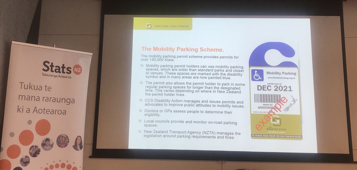 opendatanz's tweet photo. @ccsdisabilitya David Matthews & Disability Rights Commissioner @PaulaTesoriero explain the importance of #opendata and the development of their #innovative access aware mobility parking app #showcasingsuccess #OpenPotential18 #OpenDataDay https://t.co/FmihVSjGQ1
