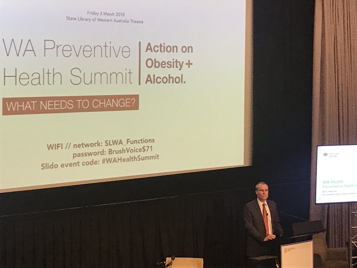 PHAIWA's tweet photo. If you have stronger evidence you can make better decisions &amp; that can increase hlth &amp; welfare-Barry Sandison @aihw @_PHAA_ @wahealthy https://t.co/mOvLRTfL7t