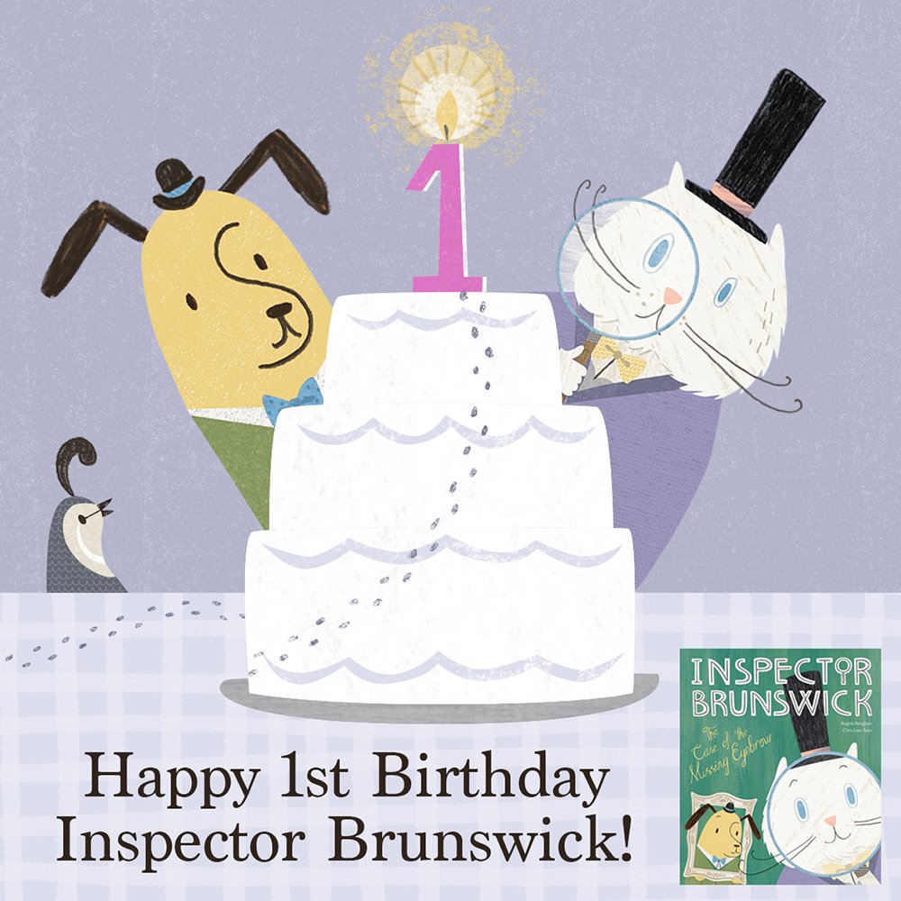 InspBrunswick's tweet photo. ⭐️WIN A SIGNED COPY OF INSPECTOR BRUNSWICK!⭐️🐱🐶🔍 
Celebrate the first birthday of Inspector Brunswick The Case of the Missing Eyebrow! Follow the link for details  https://t.co/H4ngxy0Uxx. #competition  @Tate_Publishing @angelakeoghan @chrislamsam https://t.co/rcYzQi7YYs